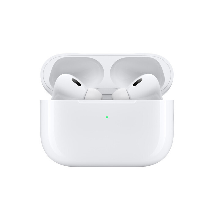 Apple AirPods Pro (2nd generation) with MagSafe Charging Case (USB‑C) In-ear Bluetooth Handsfree Ακουστικά με Αντοχή στον Ιδρώτα και Θήκη Φόρτισης Λευκά